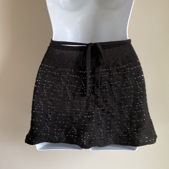 Harmonie Black Eyelet Sweater Wrap Ballet Skirt - Picture 5 of 10